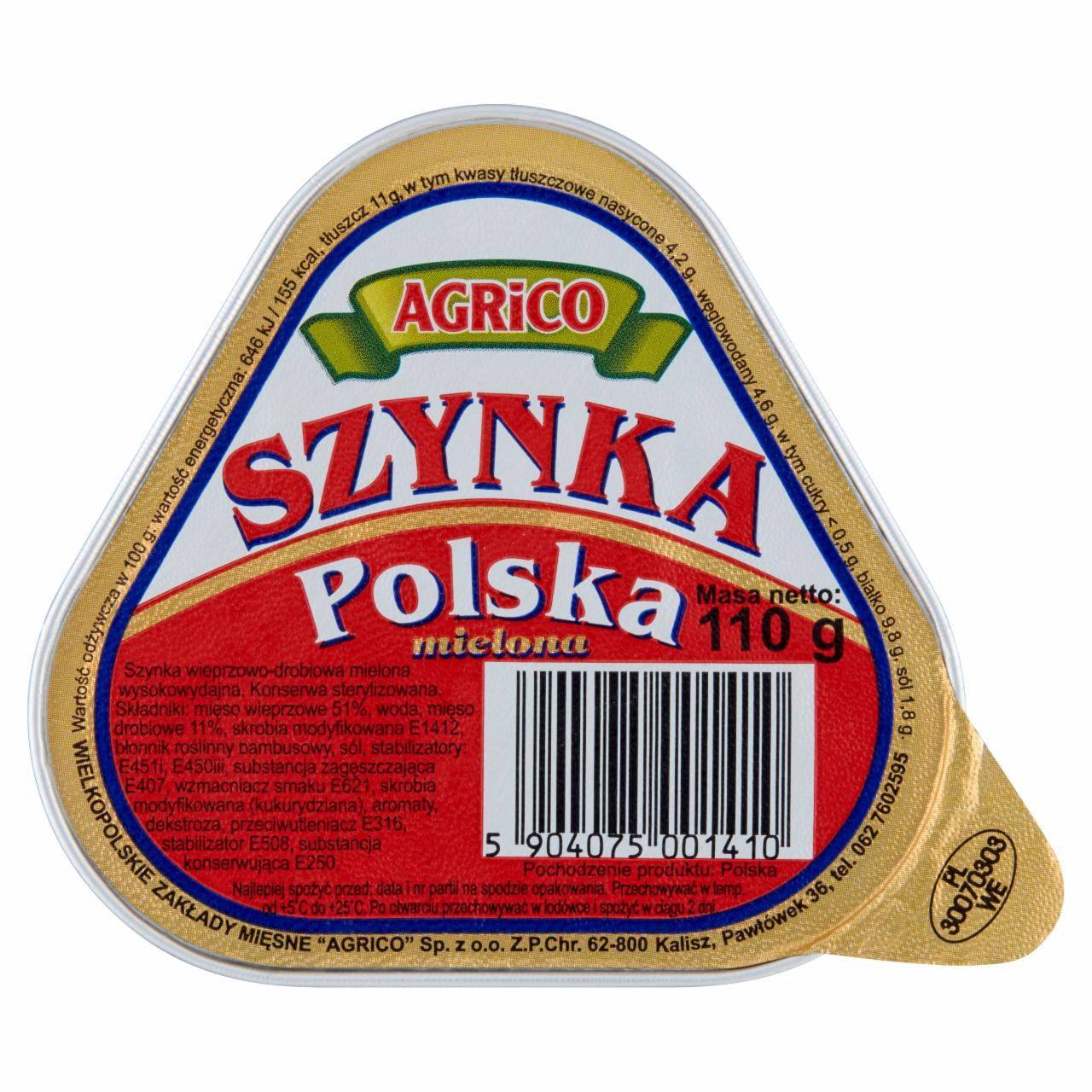 Zdjęcia - Agrico Szynka polska mielona 110 g