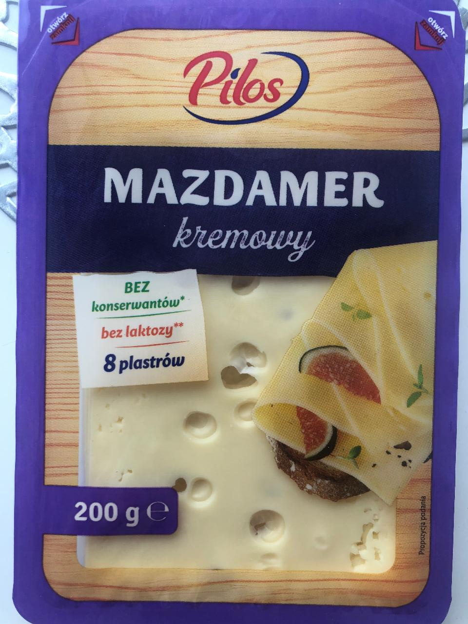 Zdjęcia - Ser Mazdamer kremowy bez laktozy Pilos