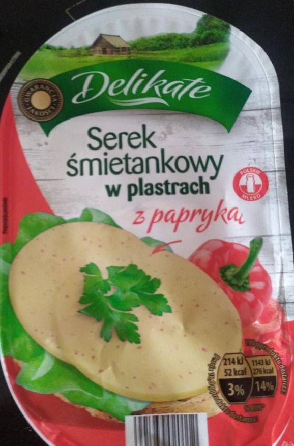 Zdjęcia - serek śmietankowy w plastrach z papryka Delikate