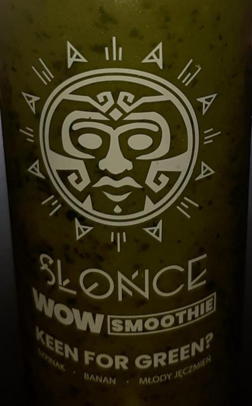 Zdjęcia - Słońce WOW smoothie szpinak banan młody jęczmień