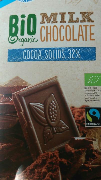 Zdjęcia - Bio Organic Milk chocolate cocoa solids 32%