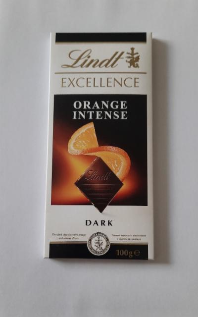 Zdjęcia - Lindt Excellence Szwajcarka czekolada deserowa z sokiem pomarańczowym i migdałami 100 g