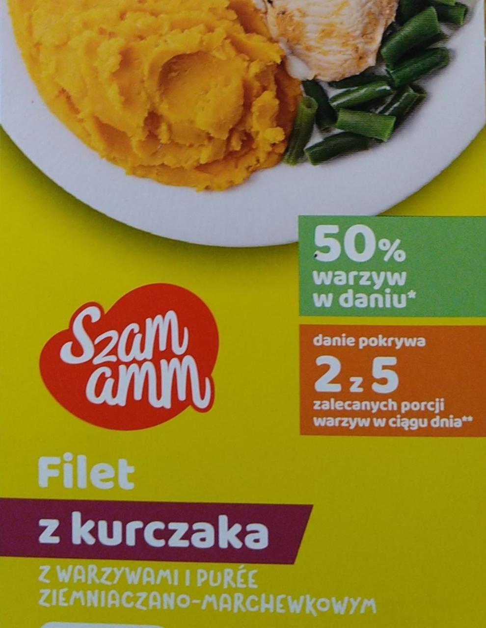 Zdjęcia - Filet z kurczaka z warzywami i puree Szam amm