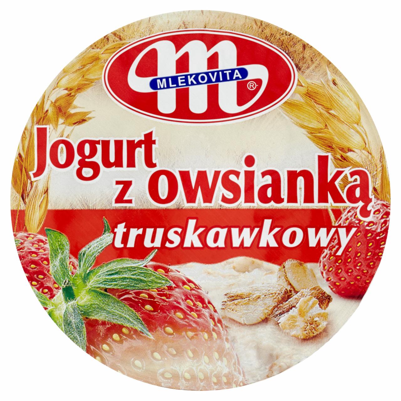 Zdjęcia - Jogurt z owsianką truskawkowy Mlekovita
