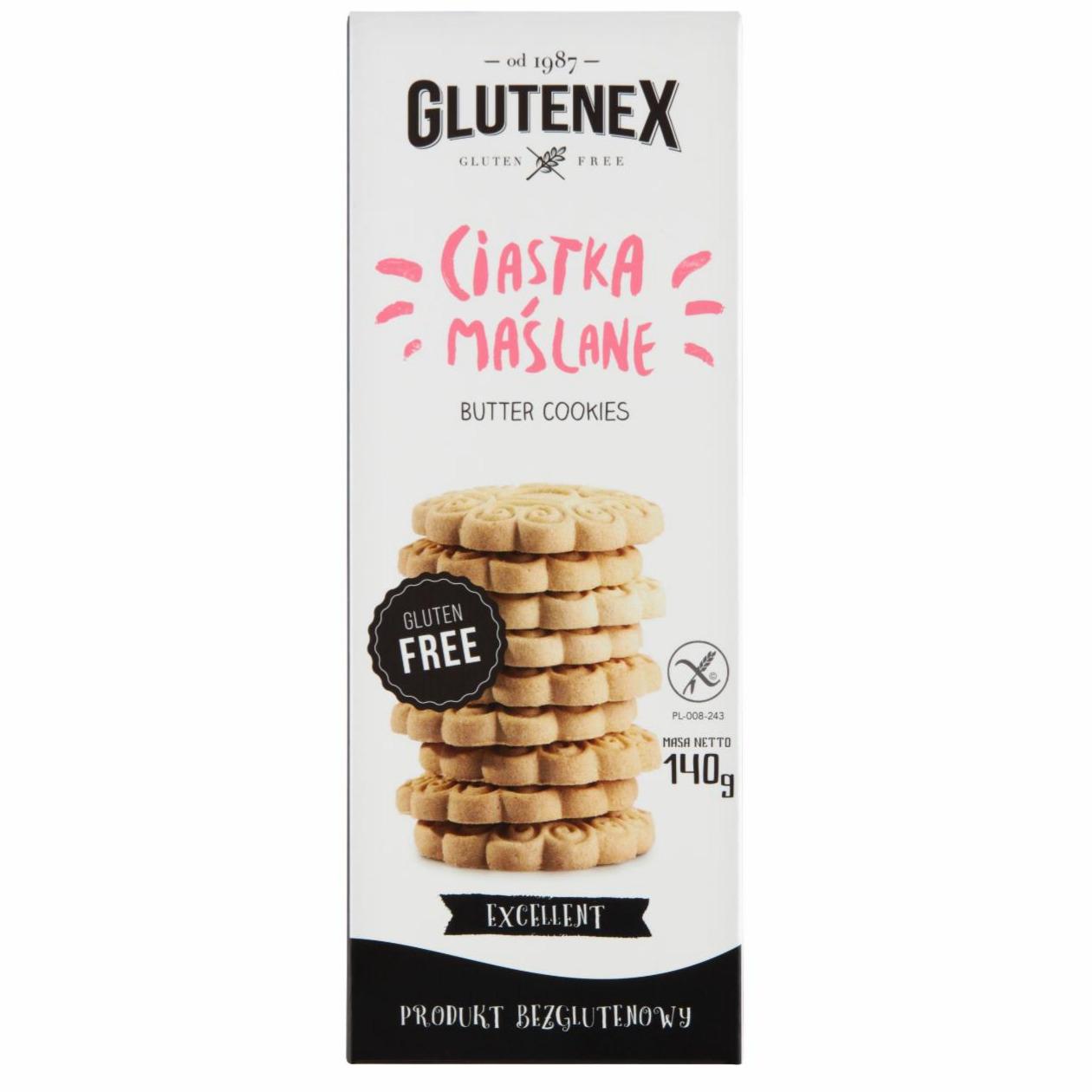 Zdjęcia - Glutenex Ciastka maślane 140 g