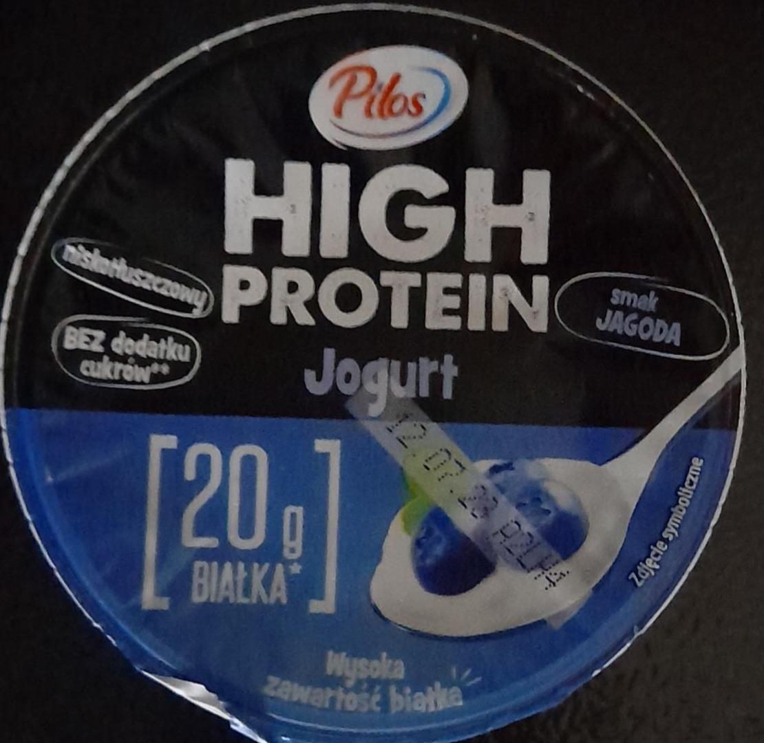 Zdjęcia - Jogurt proteinowy o smaku jagodowym Pilos