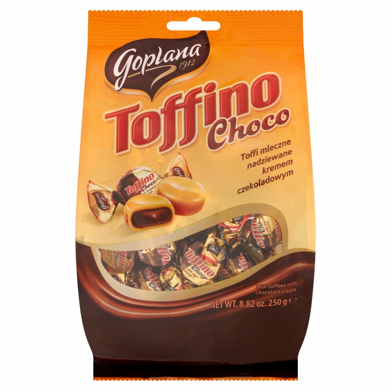 Zdjęcia - Goplana Toffino Choco Toffi mleczne nadziewane kremem czekoladowym 250 g