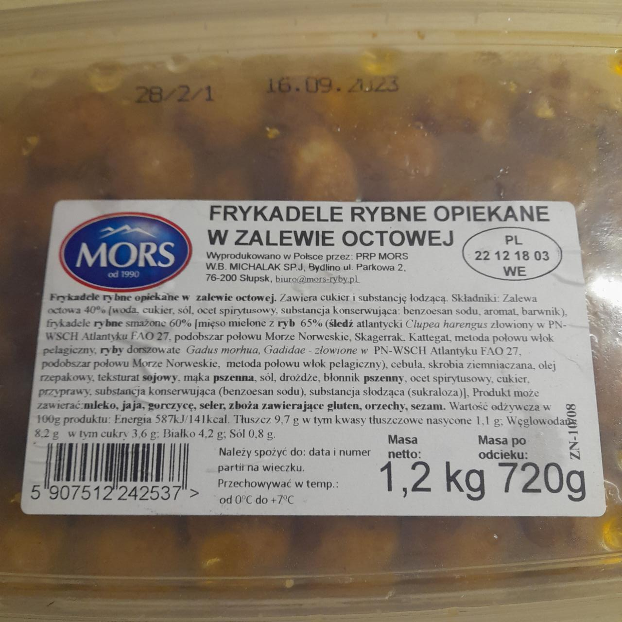 Zdjęcia - Frykadele rybne opiekane w zalewie octowej Mors