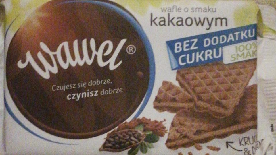 Zdjęcia - Wawel Wafle kakaowe bez dodatku cukru 110 g