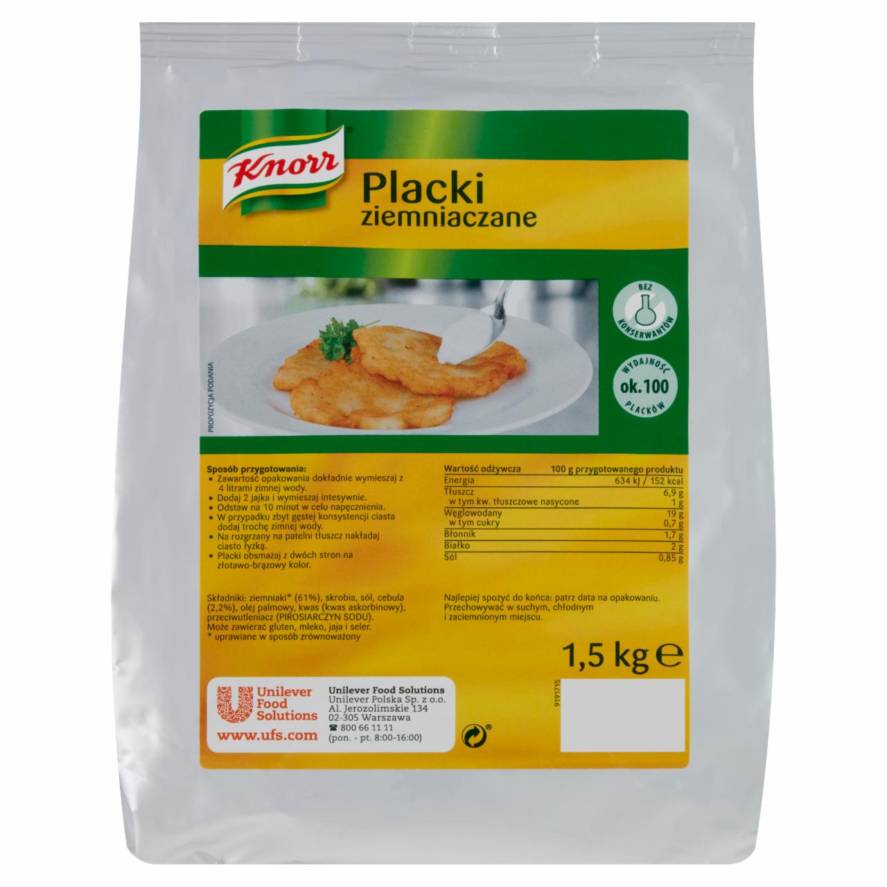 Zdjęcia - Knorr Placki ziemniaczane 1,5 kg