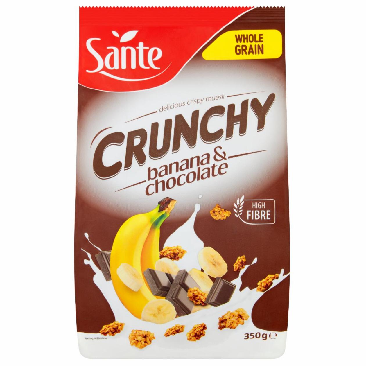 Zdjęcia - Sante Crunchy Chrupiące płatki zbożowe z bananem i czekoladą 350 g