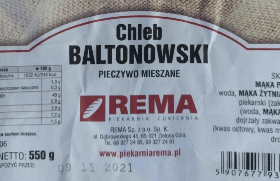 Zdjęcia - Chleb baltonowski Rema