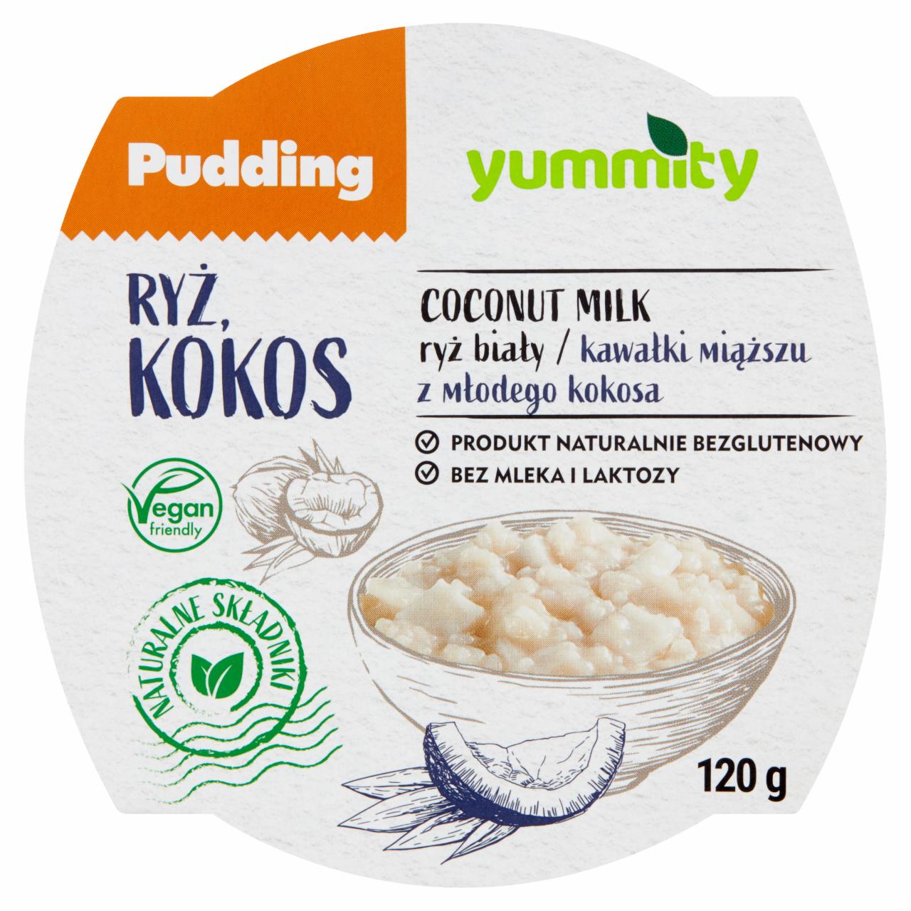 Zdjęcia - Yummity Bezglutenowy pudding ryżowy z kokosem 120 g