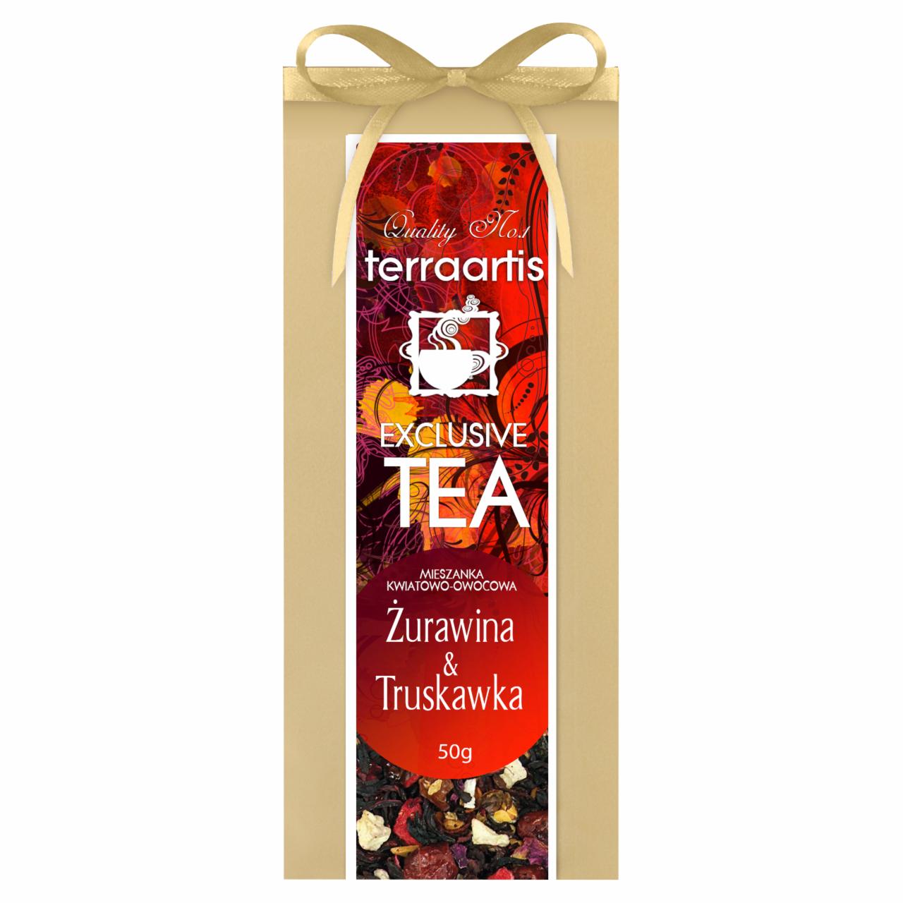 Zdjęcia - Terraartis Exclusive Tea Mieszanka kwiatowo-owocowa żurawina & truskawka 50 g