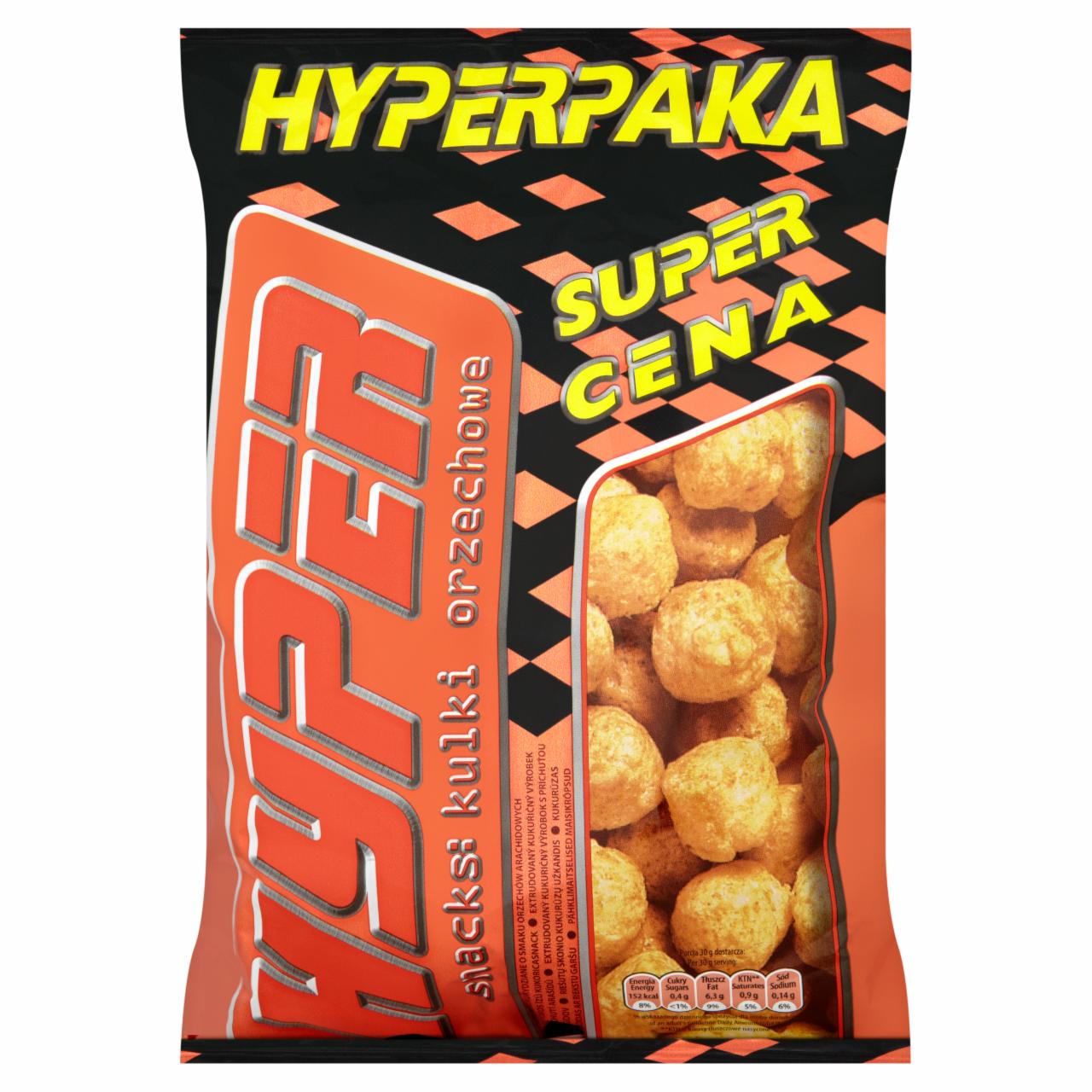 Zdjęcia - Hyper snacks kulki orzechowe Chrupki kukurydziane 100 g