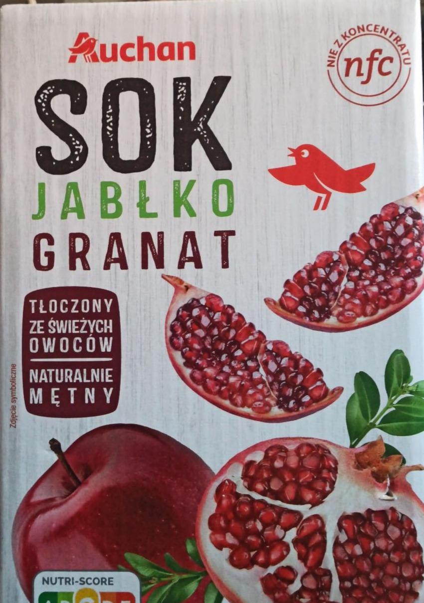 Zdjęcia - Sok jabłko granat Auchan