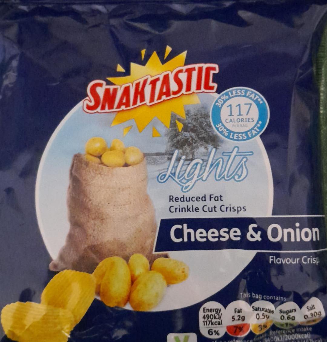 Zdjęcia - Lights cheese & onion chips Snaktastic