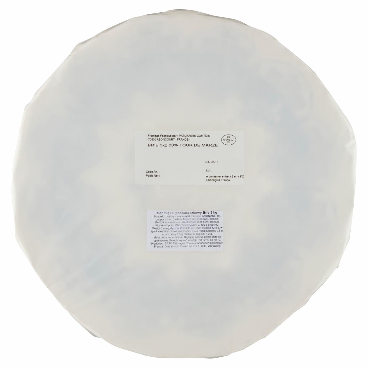 Zdjęcia - Ser miękki podpuszczkowy Brie 3 kg