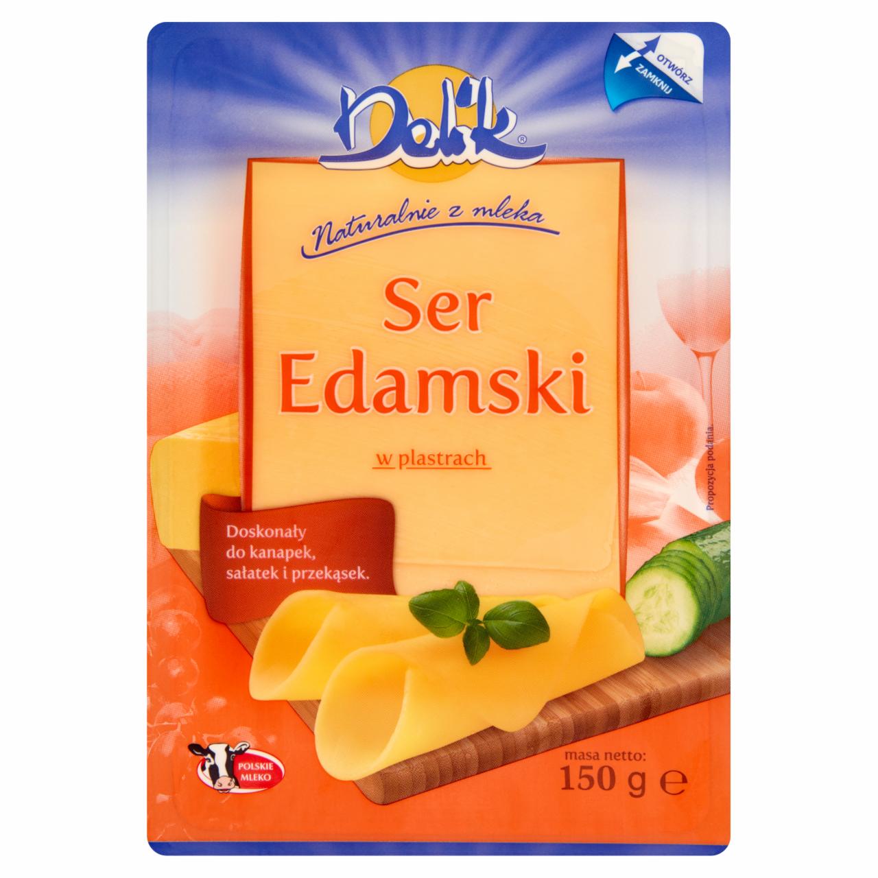 Zdjęcia - Delik Ser Edamski w plastrach 150 g