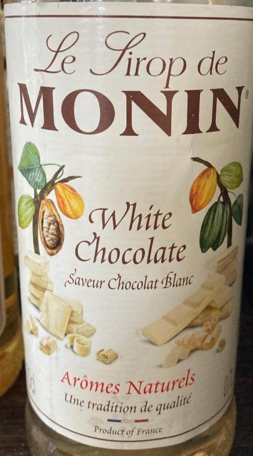 Zdjęcia - Le sirop de monin white chocolate