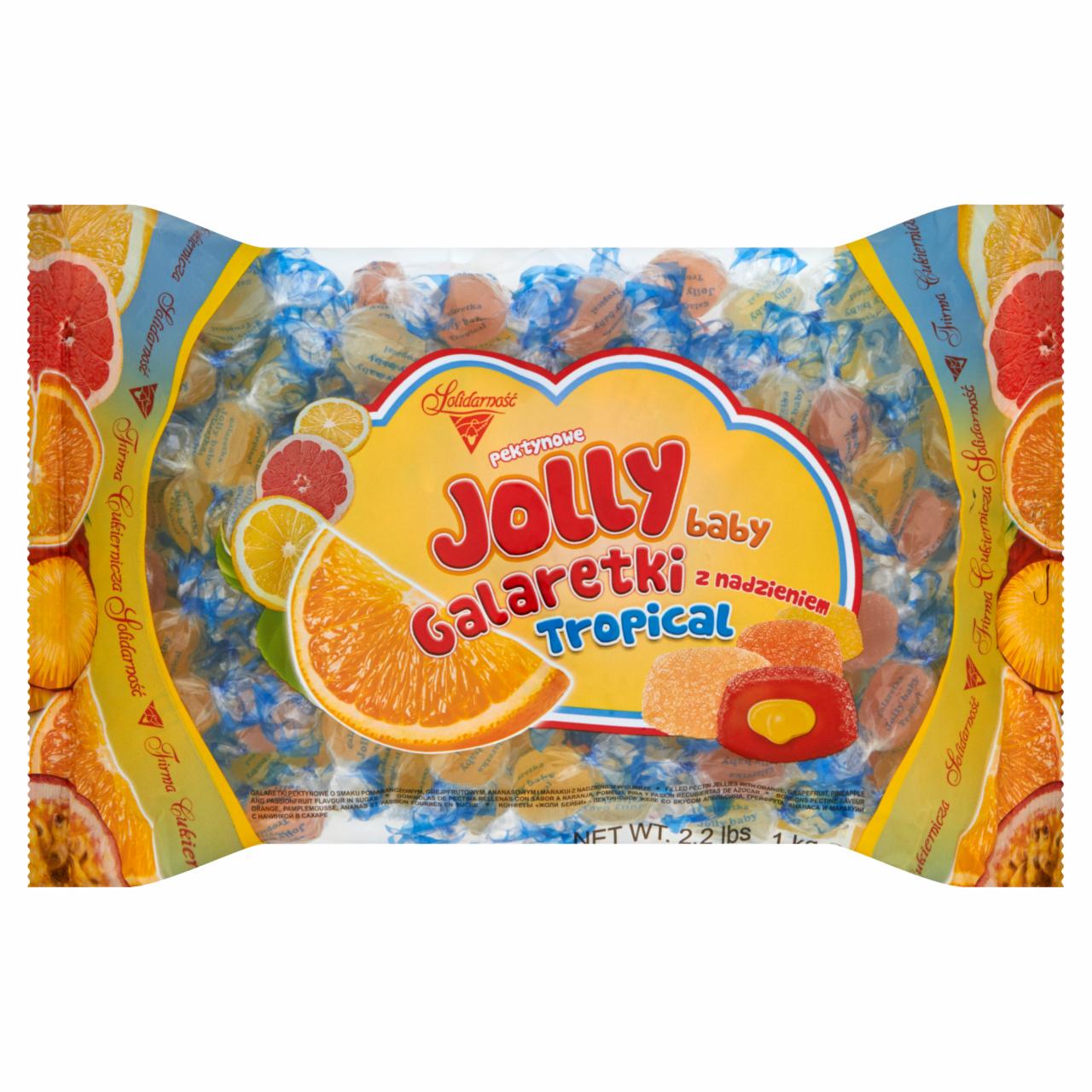 Zdjęcia - Solidarność Jolly Baby Pektynowe galaretki z nadzieniem tropical 1 kg