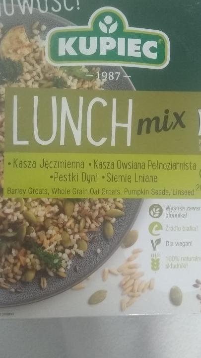 Zdjęcia - Lunch Mix Kasza jęczmienna Kasza owsiana Pestki dyni Siemię lniane Kupiec