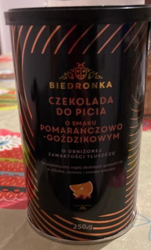 Zdjęcia - Biedronka Czekolada do picia o smaku pomarańczowo- goździkowym o obniżonej zawartości tłuszczu