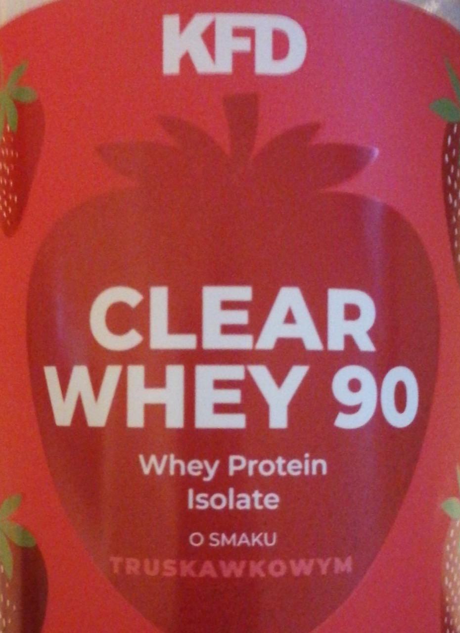 Zdjęcia - Clear Whey 90 whey protein isolate o smaku truskawkowym KFD
