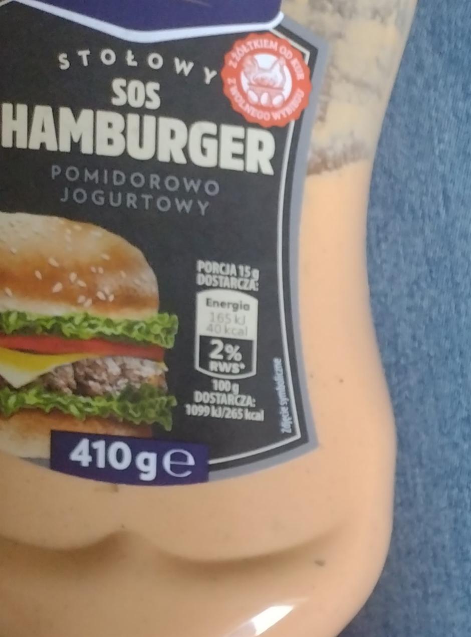Zdjęcia - sos hamburger pomidorowo jogurtowy z dodatkiem ogórków madero