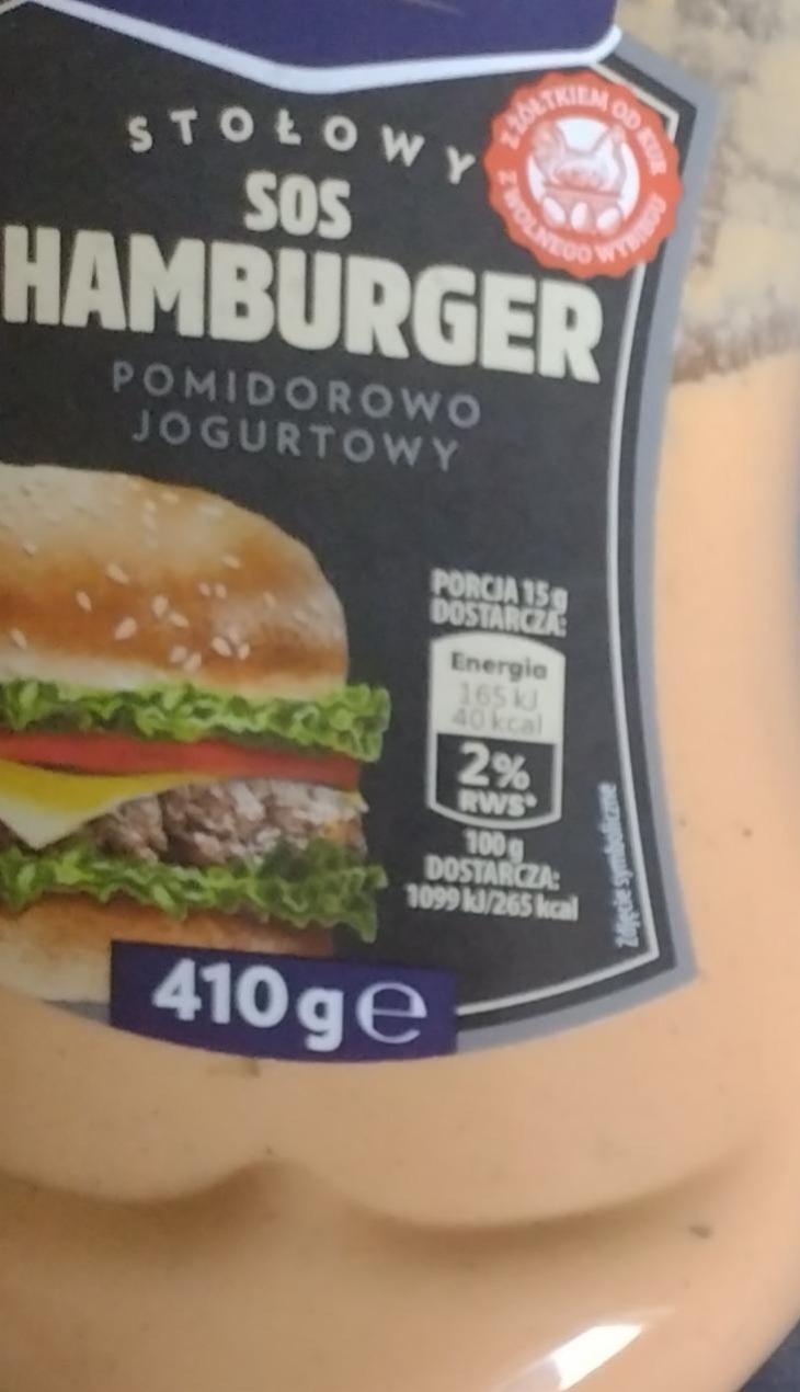 Zdjęcia - sos hamburger pomidorowo jogurtowy z dodatkiem ogórków madero