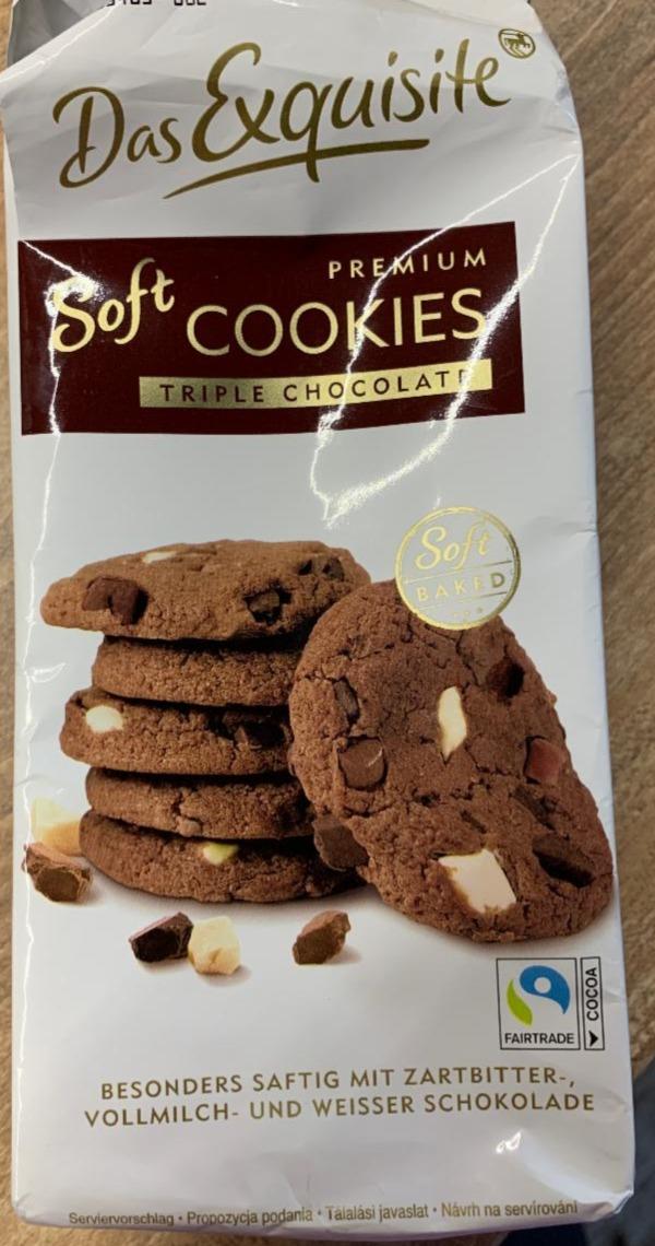 Zdjęcia - Premium Soft Cookies Triple Chocolate Das Exquisite