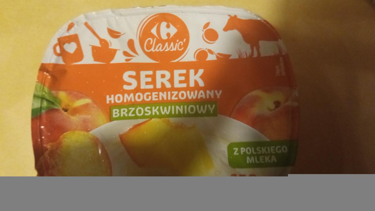 Zdjęcia - serek homogenizowany brzoskwiniowy Carrefour