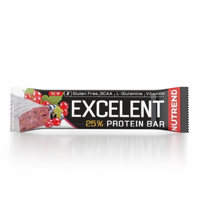 Zdjęcia - Excelent 25% protein bar blackcurrant with cranberries and yoghurt coating Nutrend