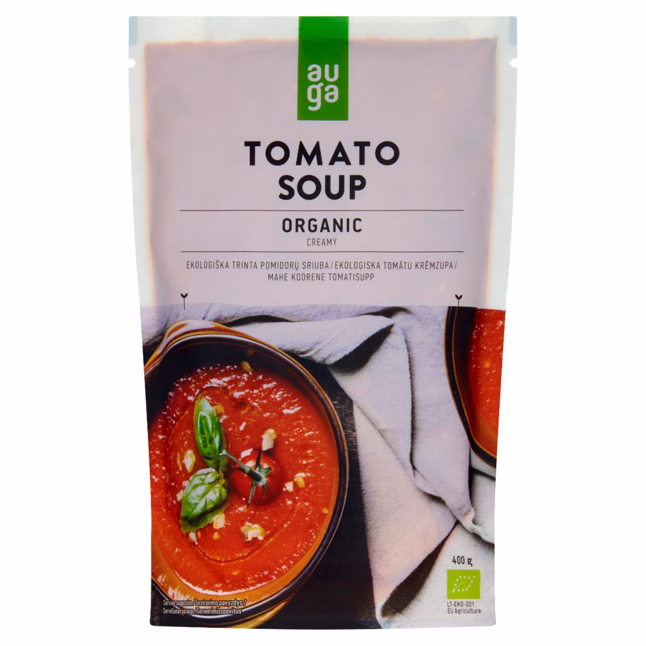 Zdjęcia - Auga Ekologiczna zupa krem z pomidorów 400 g