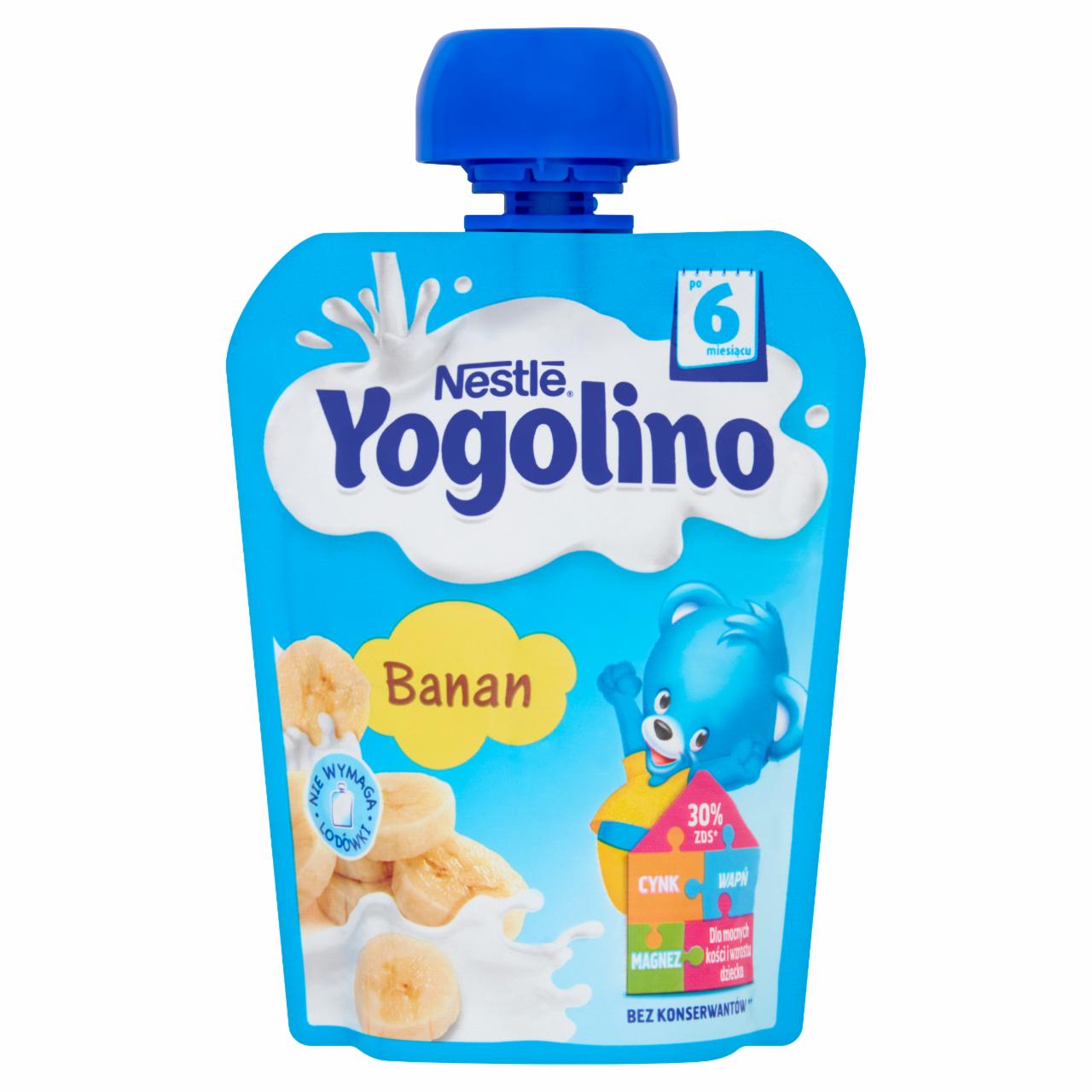 Zdjęcia - Nestlé Yogolino Deserek owocowo-mleczny banan po 6 miesiącu 90 g