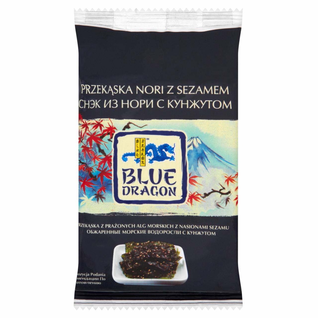 Zdjęcia - Blue Dragon Przekąska nori z sezamem 4,5 g