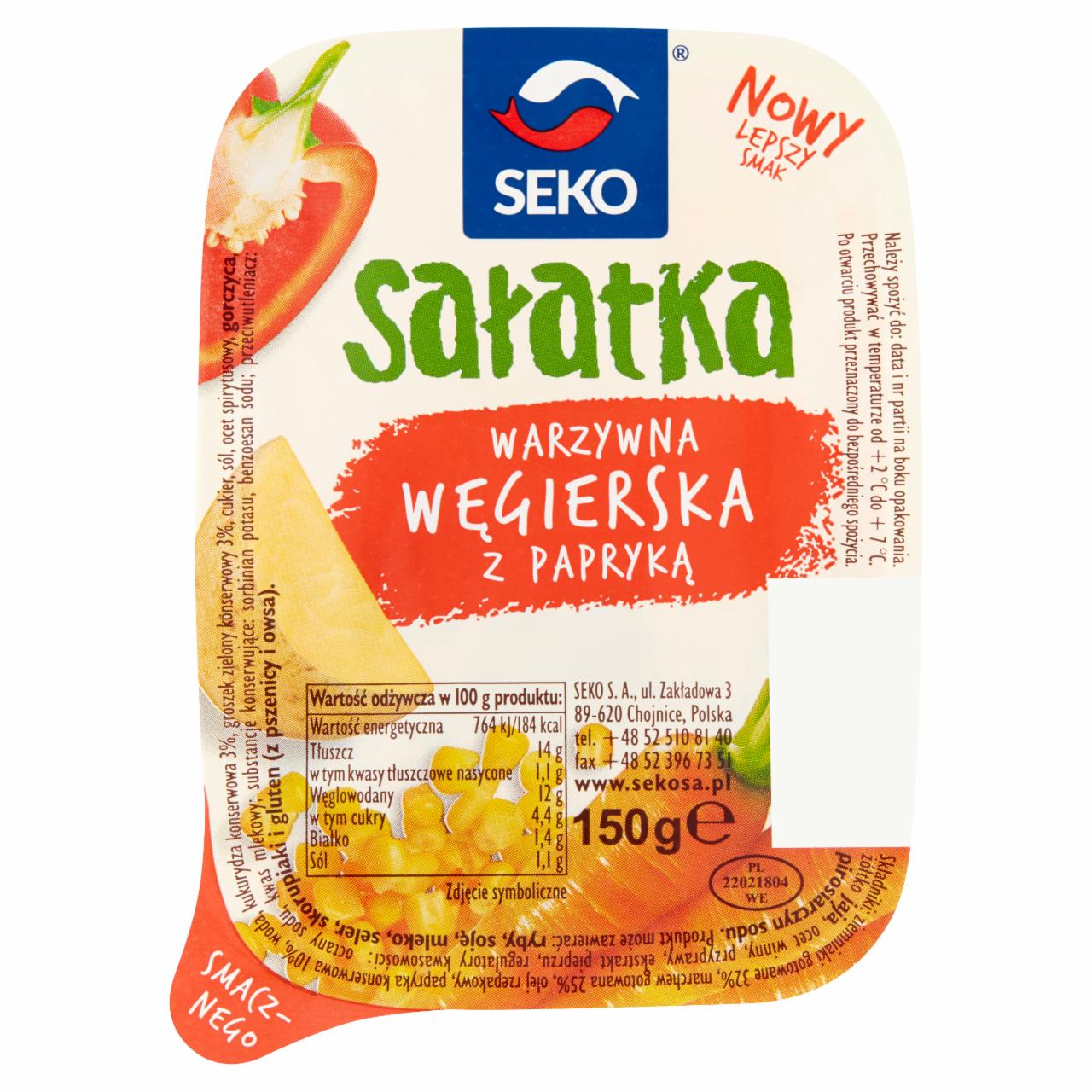Zdjęcia - Seko Sałatka warzywna węgierska z papryką 150 g