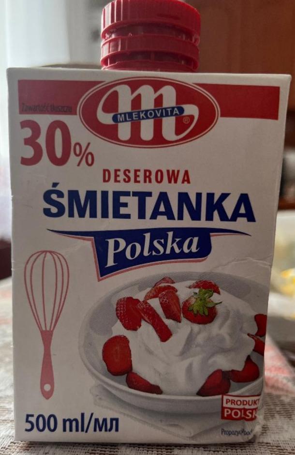 Zdjęcia - Mlekovita Śmietanka Polska deserowa 30 % 500 ml