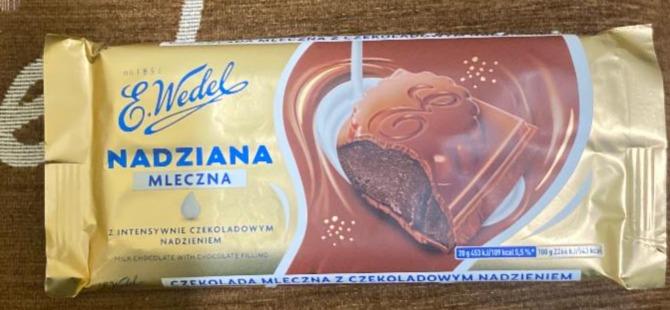 Zdjęcia - E. Wedel Czekolada mleczna z czekoladowym nadzieniem 100 g