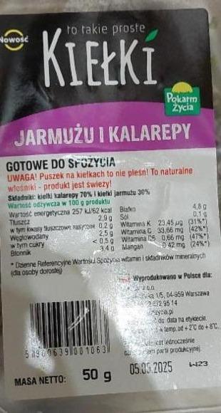 Zdjęcia - Kiełki jarmużu i kalarepy Pokarm życia