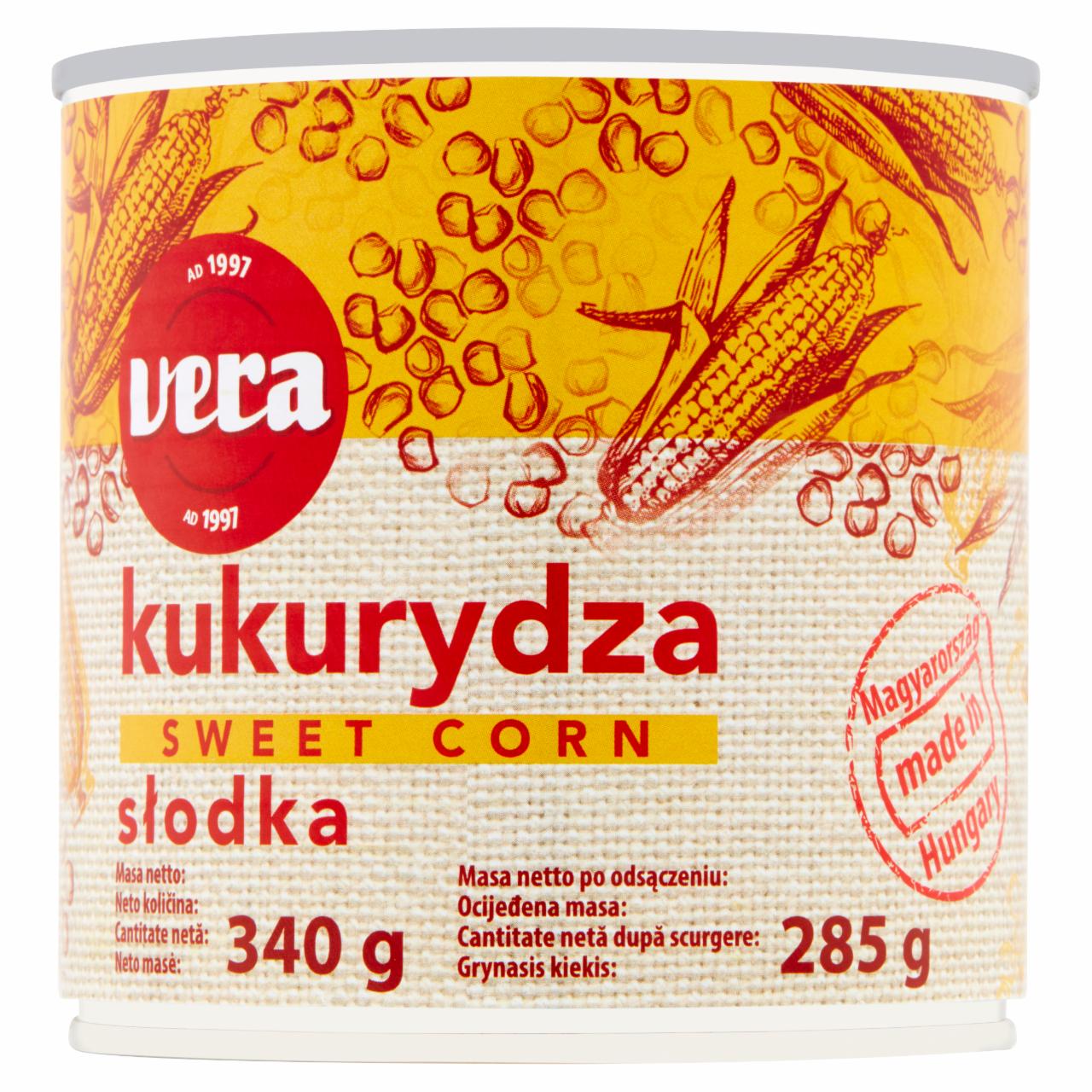 Zdjęcia - Vera Kukurydza słodka 340 g