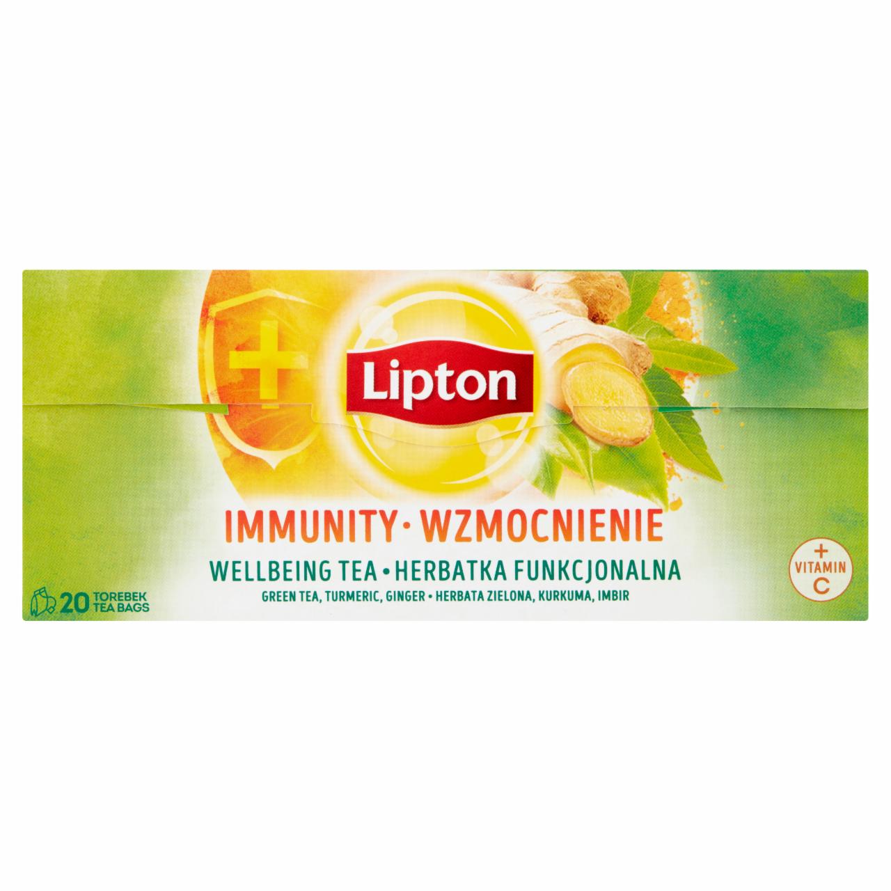 Zdjęcia - Lipton Wzmocnienie Herbatka funkcjonalna 32 g (20 torebek)