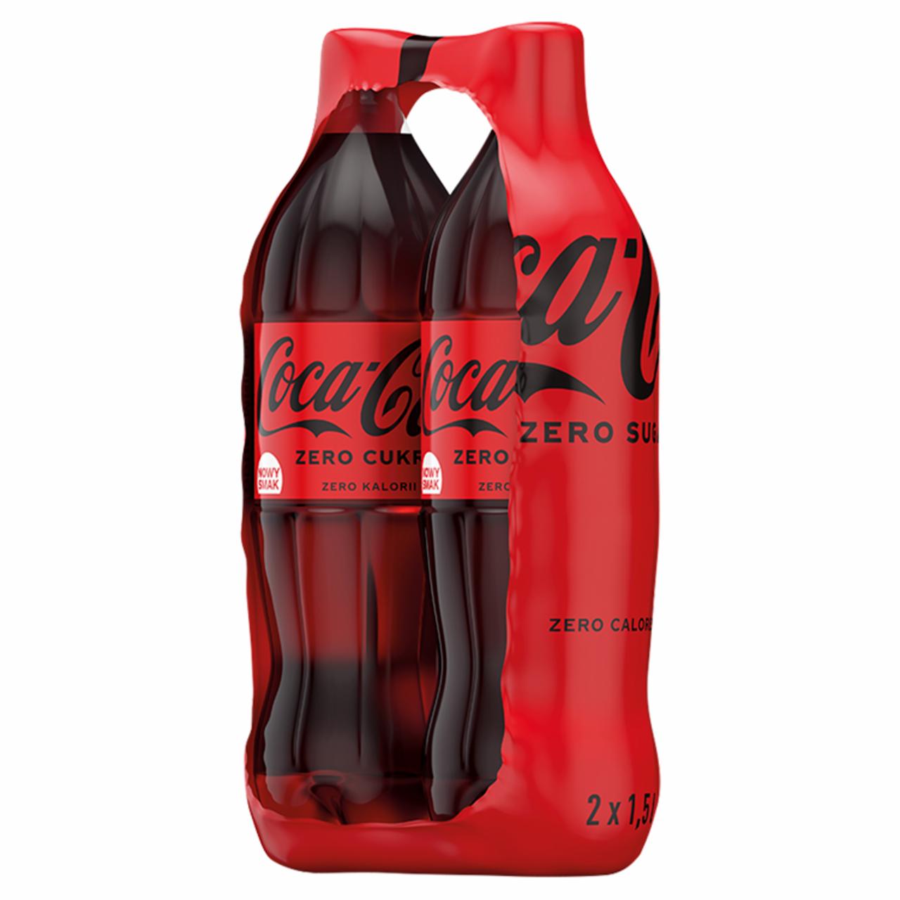 Zdjęcia - Coca-Cola zero Napój gazowany 2 x 1,5 l