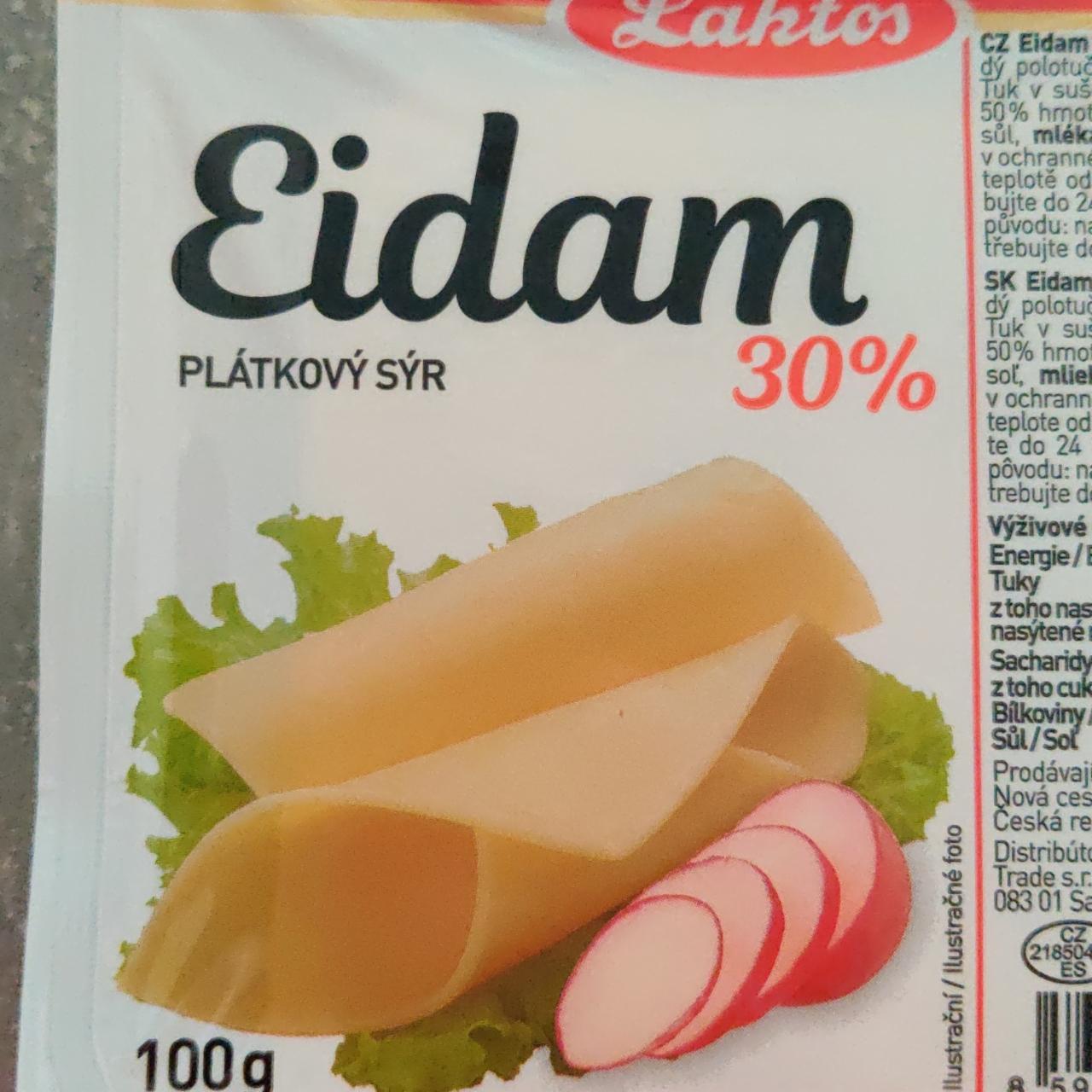 Zdjęcia - Eidam plátkový sýr 30% Laktos
