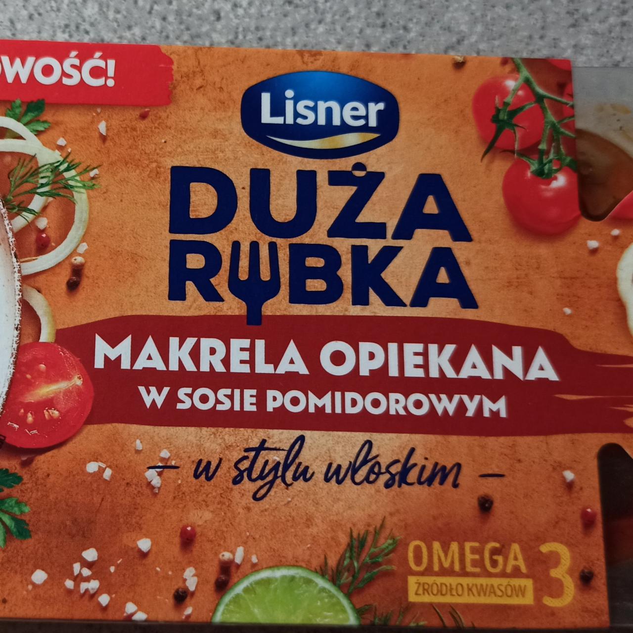 Zdjęcia - Duża Rybka Makrela opiekana w sosie pomidorowym w stylu włoskim Lisner