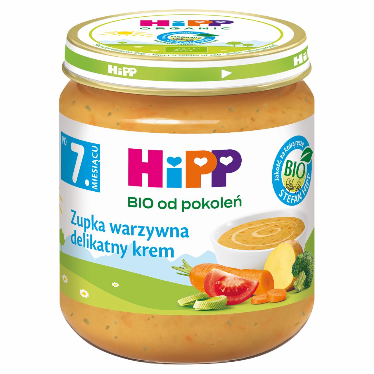 Zdjęcia - HiPP BIO Zupka warzywna delikatny krem po 7. miesiącu 200 g