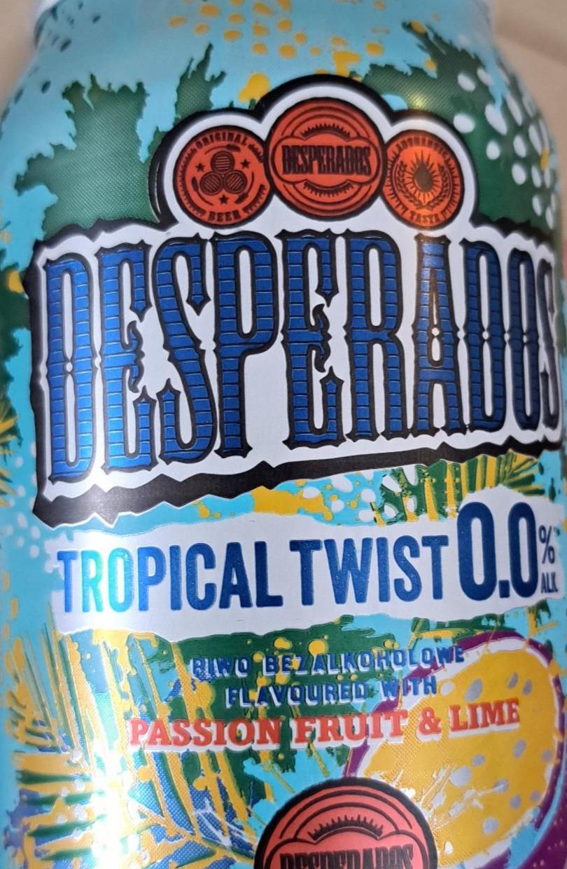 Zdjęcia - Desperados Tropical Twist 0.0 Piwo bezalkoholowe 400 ml
