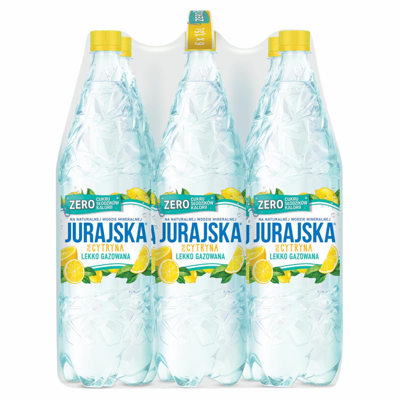 Zdjęcia - Jurajska Napój lekko gazowany smak cytryna 6 x 1,5 l