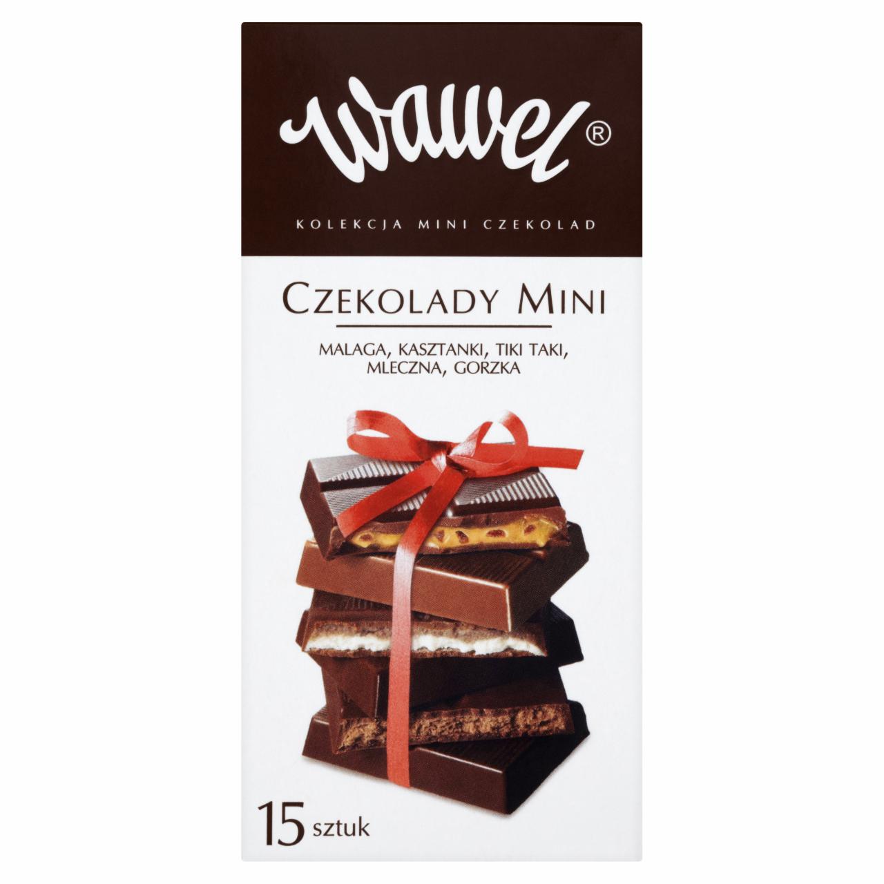 Zdjęcia - Wawel Malaga Kasztanki Tiki Taki Mleczna Gorzka Czekolady mini 300 g (15 sztuk)