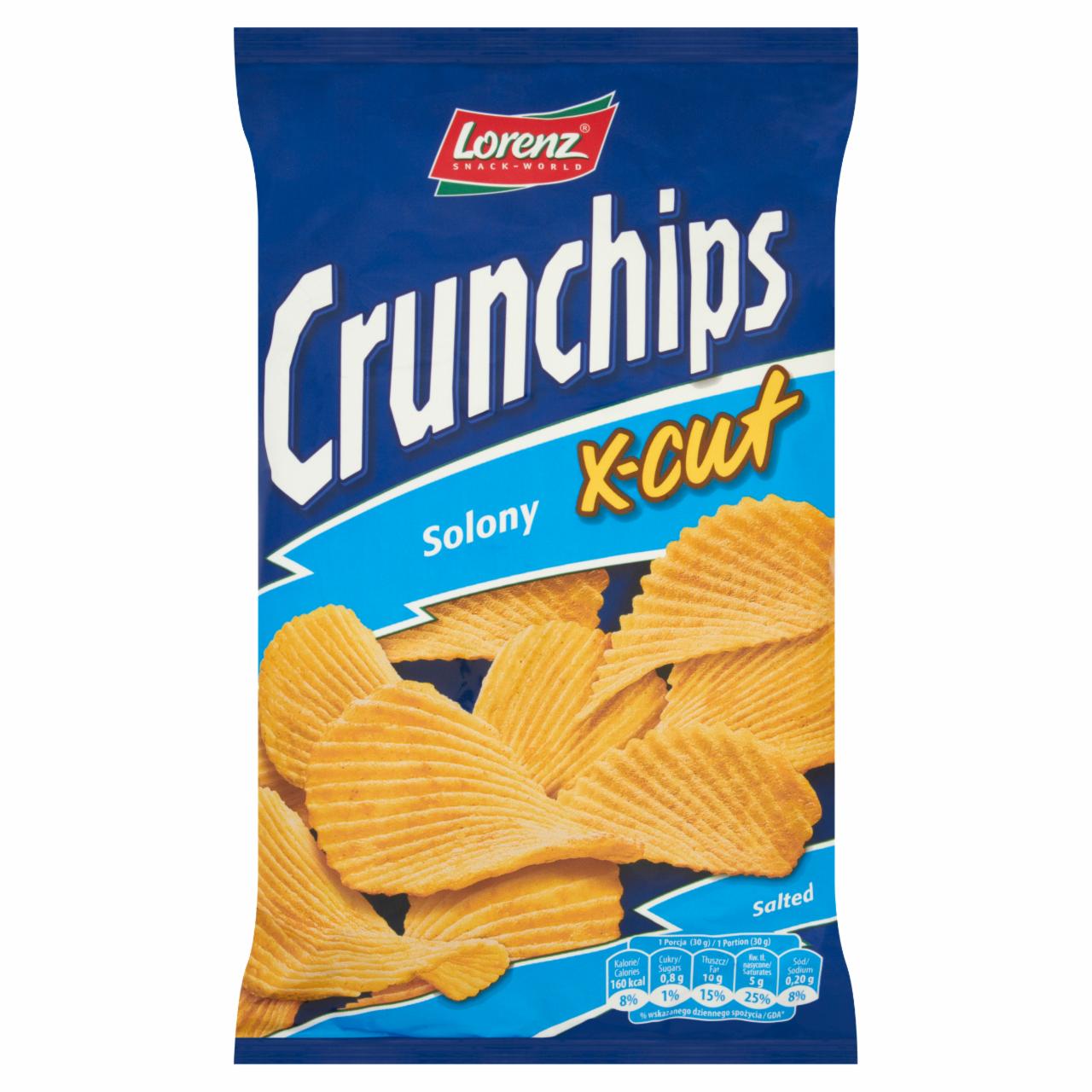Zdjęcia - Crunchips X-Cut Solony Chipsy ziemniaczane 80 g